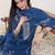 Embroidered Notch Neck Thread Work Pure Cotton Kurta With Trousers & Dupatta