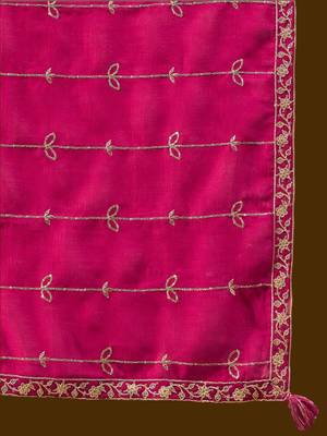 Floral Embroidered Notched Neck Pleated A-Line Kurta With Trousers & Dupatta 7