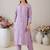 Women Floral Embroidered Regular Thread Work Kurta with Trousers & With Dupatta