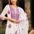 Floral Embroidered Regular Thread Work Kurta with Trousers & Dupatta