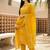 Women Ethnic Motifs Embroidered Regular Thread Work Pure Cotton Kurta with Trousers & With Dupatta
