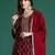 Embroidered Jacquard Zari Kurta With Trousers & Dupatta
