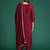 Embroidered Jacquard Zari Kurta With Trousers & Dupatta