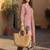 Women Floral Printed Panelled Pure Cotton Kurta with Trousers