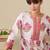 Floral Printed Notch Neck A-Line Pure Cotton Kurta With Trousers