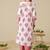 Floral Printed Notch Neck A-Line Pure Cotton Kurta With Trousers