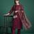 Ethnic Motifs Yoke Design Thread Work Kurta with Trousers & With Dupatta