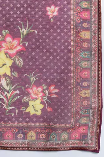 Ethnic Motifs Yoke Design Thread Work Kurta with Trousers & With Dupatta