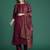 Ethnic Motifs Yoke Design Thread Work Kurta with Trousers & With Dupatta