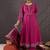 Women Ethnic Motifs Printed Pleated Thread Work Pure Cotton Kurta with Trousers & With Dupatta