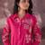 Floral Embroidered Thread Work Pure Cotton Kurta With Trouser
