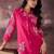 Floral Embroidered Thread Work Pure Cotton Kurta With Trouser