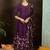 Floral Printed Pure Cotton Anarkali Kurta With Trousers & Dupatta