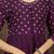 Floral Printed Pure Cotton Anarkali Kurta With Trousers & Dupatta