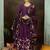 Floral Printed Pure Cotton Anarkali Kurta With Trousers & Dupatta