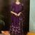 Floral Printed Pure Cotton Anarkali Kurta With Trousers & Dupatta