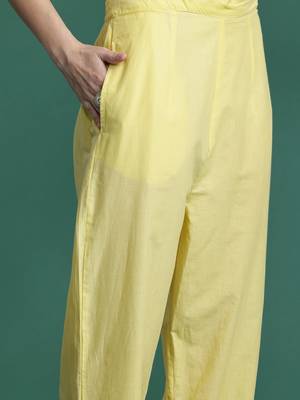 Floral Embroidered Kurta with Trousers & Dupatta 3