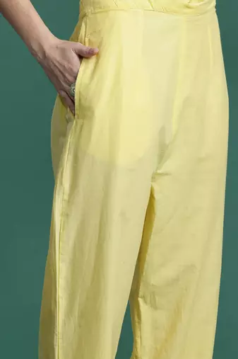 Floral Embroidered Kurta with Trousers & Dupatta