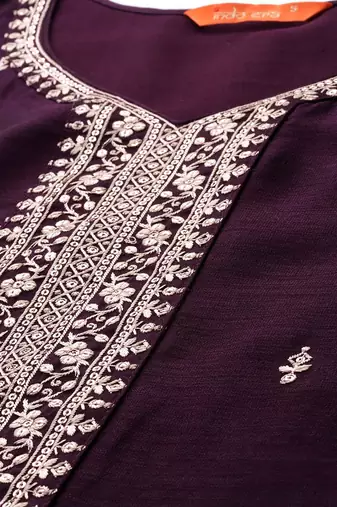 Ethnic Motifs Embroidered Kurta with Trousers & Dupatta