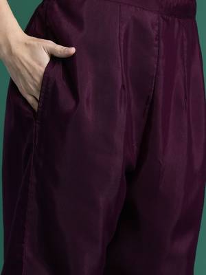 Ethnic Motifs Embroidered Kurta with Trousers & Dupatta 3
