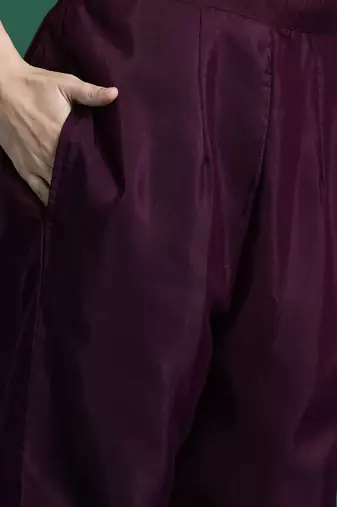 Ethnic Motifs Embroidered Kurta with Trousers & Dupatta