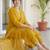 Women Floral Embroidered Regular Thread Work Pure Cotton Kurta with Trousers & With Dupatta