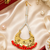 Golden Chandbali Red Beaded Tikka