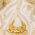 Golden chandbali pearl beaded tikka