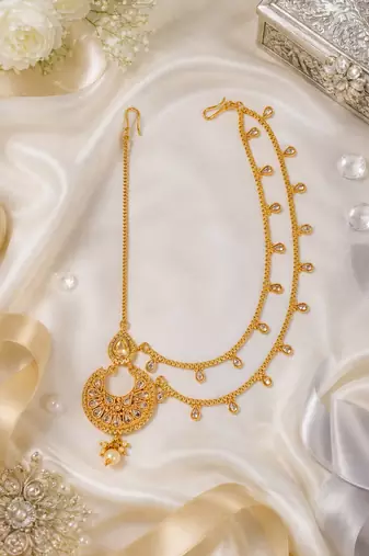 Golden Teardrop Tikka cum Matha Patti