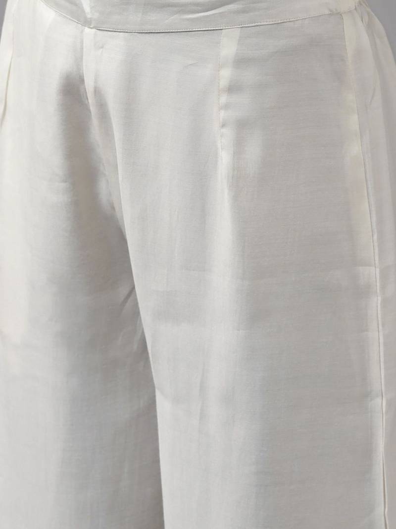 Ethnic Motifs Embroidered Regular Mirror Work Kurta With Palazzo And Dupatta