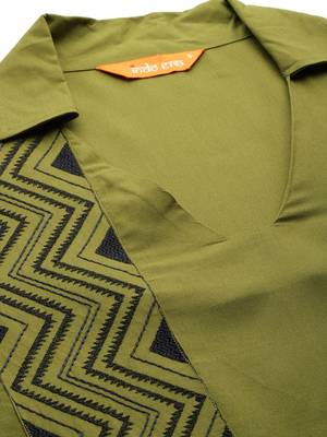 Geometric Printed Regular Kurta with Palazzos & With Dupatta 2