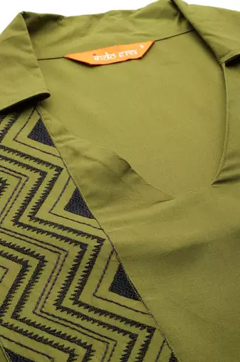 Geometric Printed Regular Kurta with Palazzos & With Dupatta
