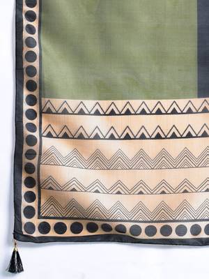 Geometric Printed Regular Kurta with Palazzos & With Dupatta 4