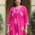 Women Floral Embroidered Pure Cotton Kurta with Trouser