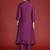 Embroidered Panelled Sequinned Kurta with Trousers