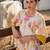Floral Printed Round Neck Pleated Pure Cotton A-Line Kurta With Trouser