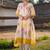 Floral Printed Round Neck Pleated Pure Cotton A-Line Kurta With Trouser