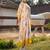 Floral Printed Round Neck Pleated Pure Cotton A-Line Kurta With Trouser