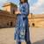 Floral Embroidered Thread Work Pure Cotton Straight Kurta & Trousers With Dupatta