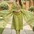 Ethnic Motifs Embroidered Thread Work Linen Kurta With Trousers & Dupatta