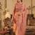Floral Embroidered Straight Thread Work Kurta With Trousers & Dupatta