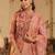 Floral Embroidered Straight Thread Work Kurta With Trousers & Dupatta