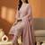 Pink Embroidered Straight Kurta Trousers Dupatta Set Kurta Sets