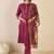 Women Ethnic Motifs Embroidered Regular Kurta with Trousers & Printed Dupatta