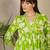 Floral Printed Empire Pure Cotton Kurta with Trousers