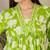 Floral Printed Empire Pure Cotton Kurta with Trousers