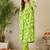 Floral Printed Empire Pure Cotton Kurta with Trousers