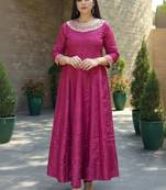 Women Ethnic Motifs Embroidered Anarkali Kurta with Trousers