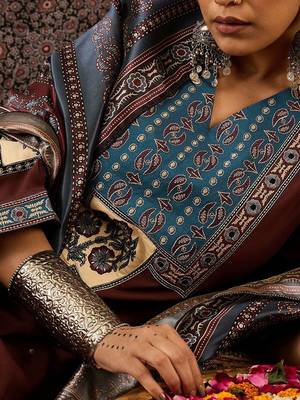 Women Ethnic Motifs Printed Regular Kurta with Trousers & With Dupatta 3