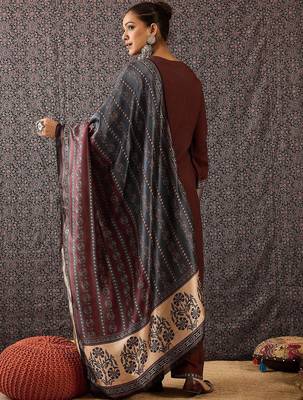 Women Ethnic Motifs Printed Regular Kurta with Trousers & With Dupatta 5